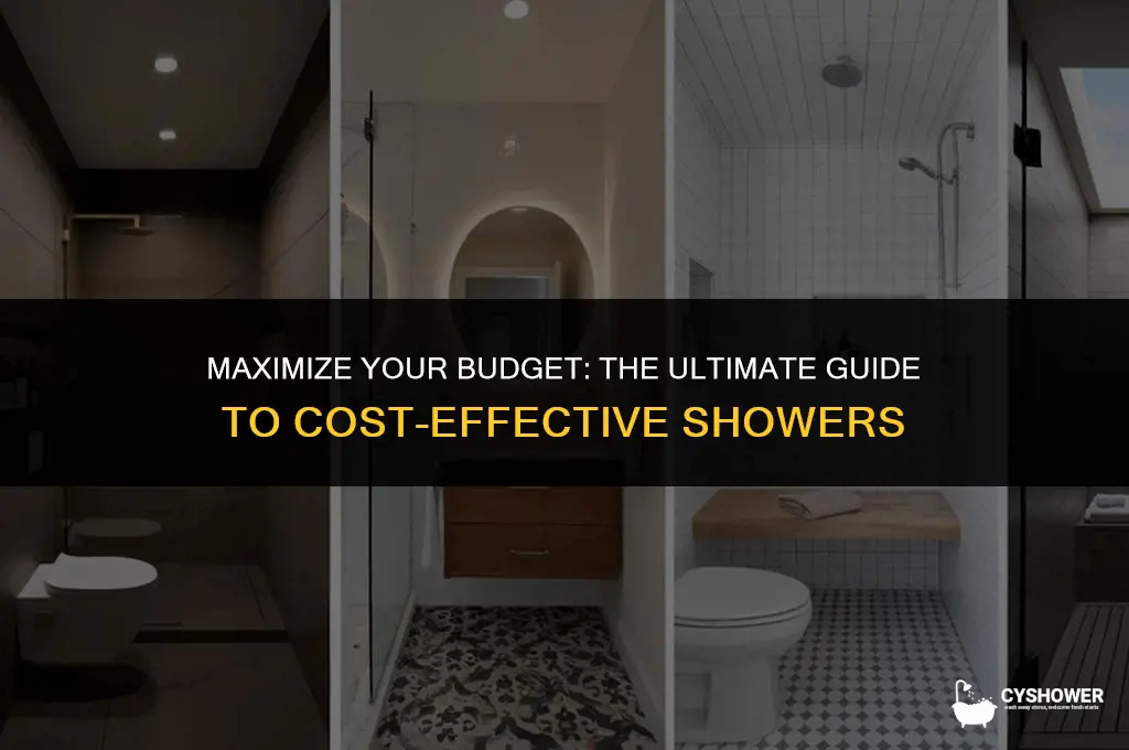 how cost effective shower
