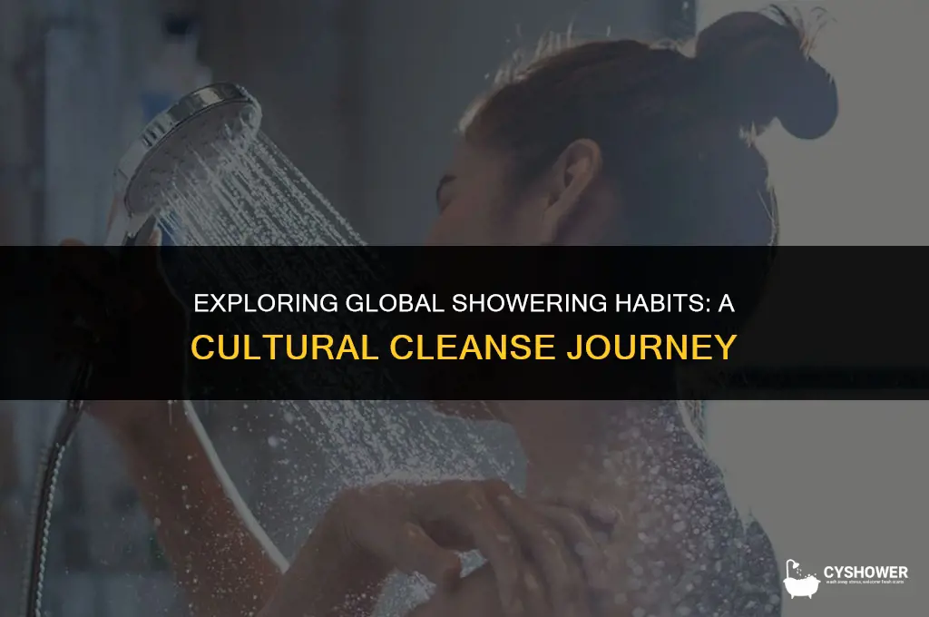 how countries shower