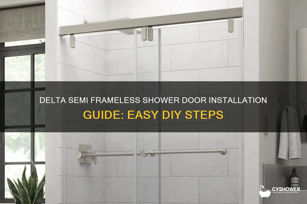 how d a delta semi frameless shower door