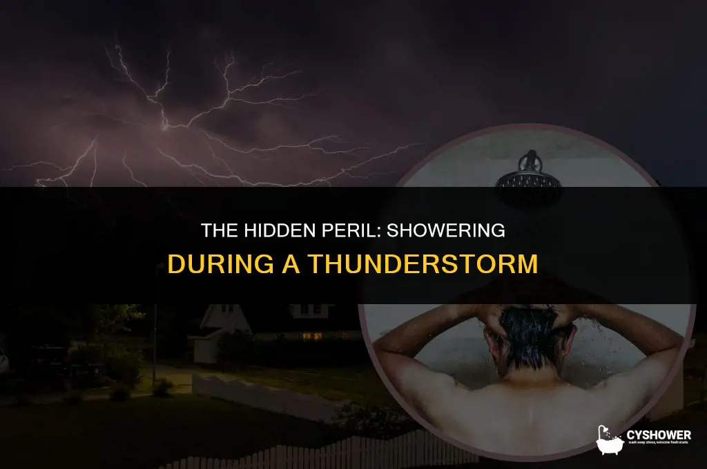 how dangerous shower during thunder storm