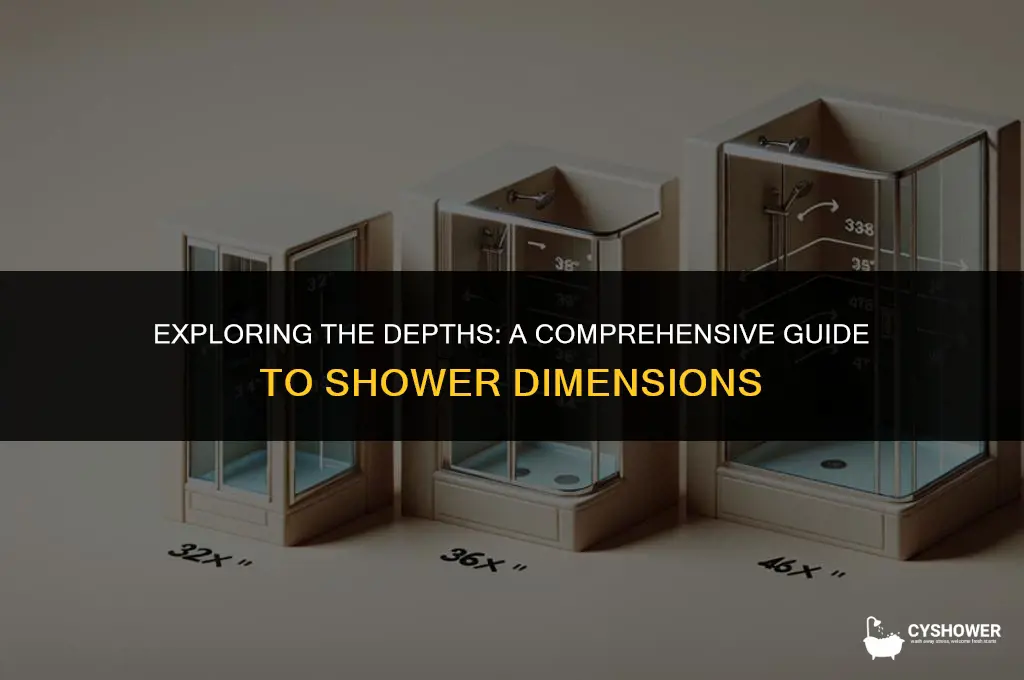how deep is a shower