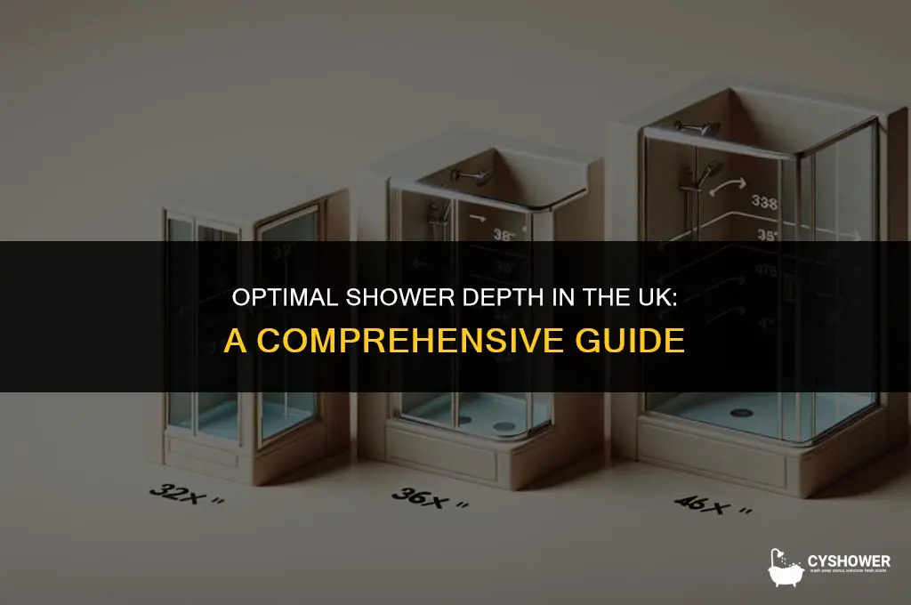 how deep should shower be uk