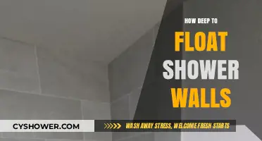 Precision in Placement: Optimal Depth for Floating Shower Walls
