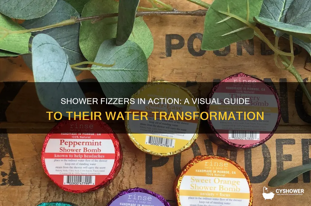 how deos shower fizzer look in water