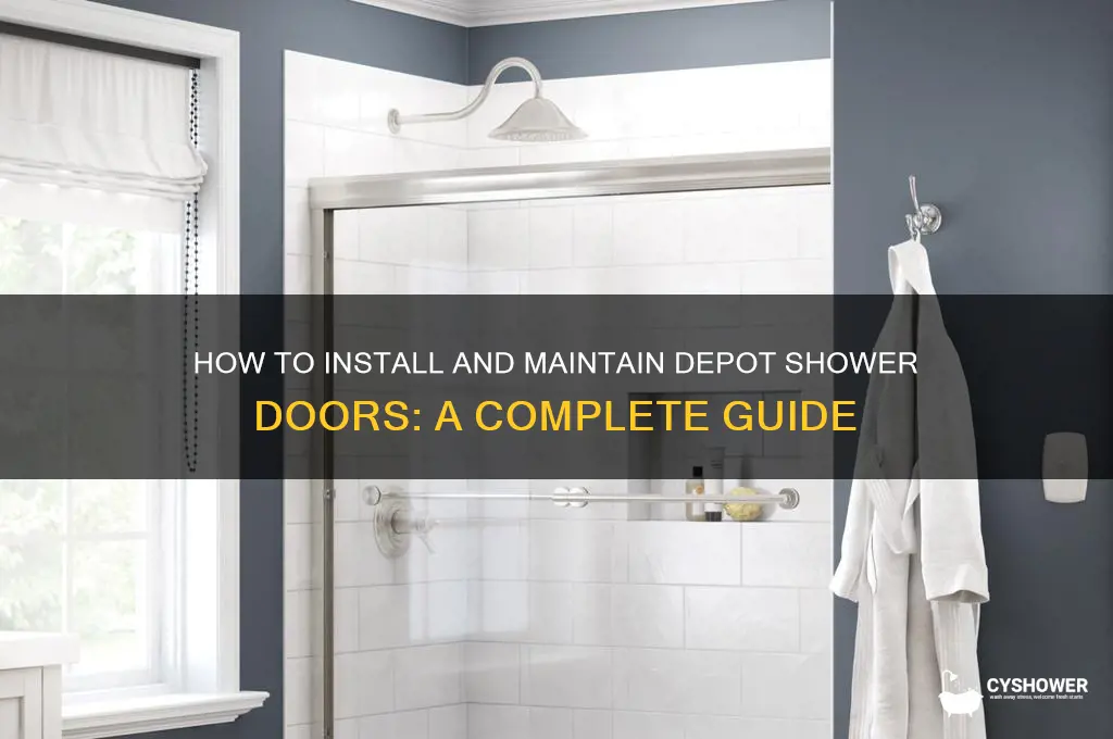 how depot shower doors