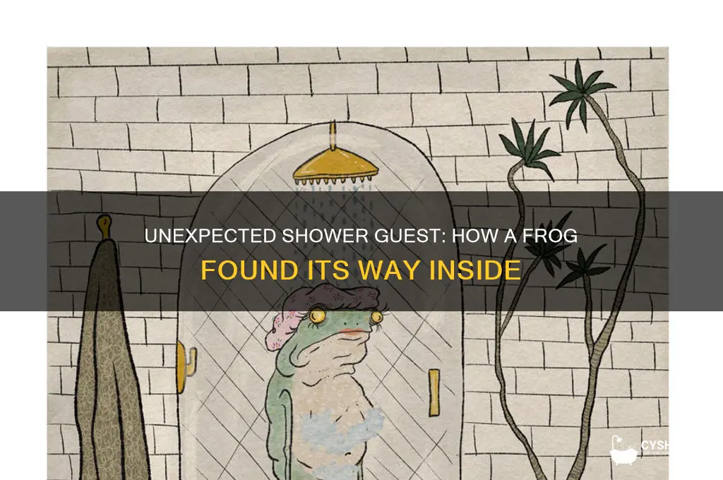 how did a frog get in my shower