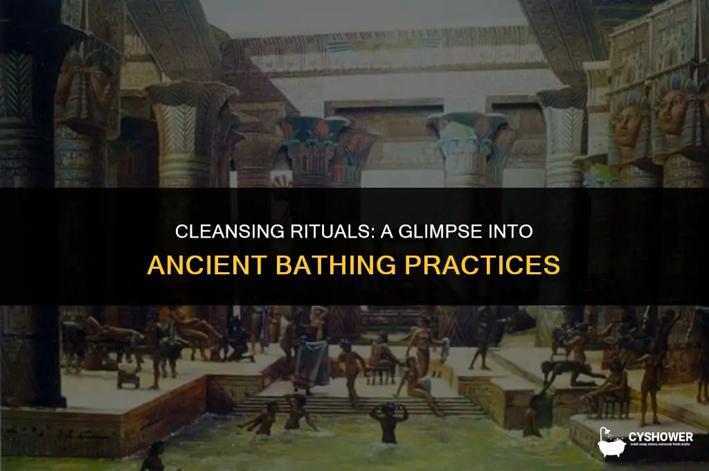 how did ancient people shower