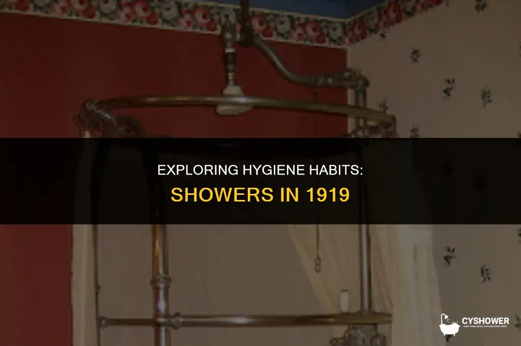 how did people shower in 1919