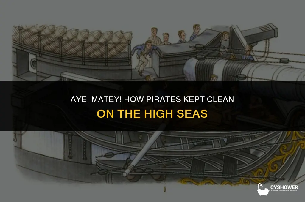 how did pirates shower