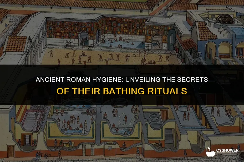 how did romans shower