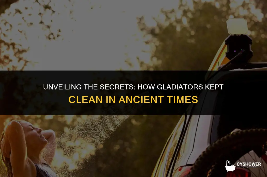how did the gladers shower