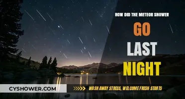 Last Night's Meteor Shower: A Celestial Spectacle or Cloudy Disappointment?
