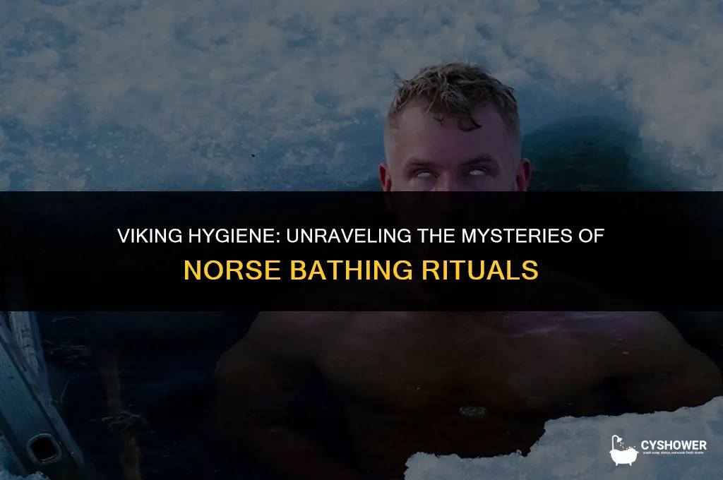 how did vikings shower