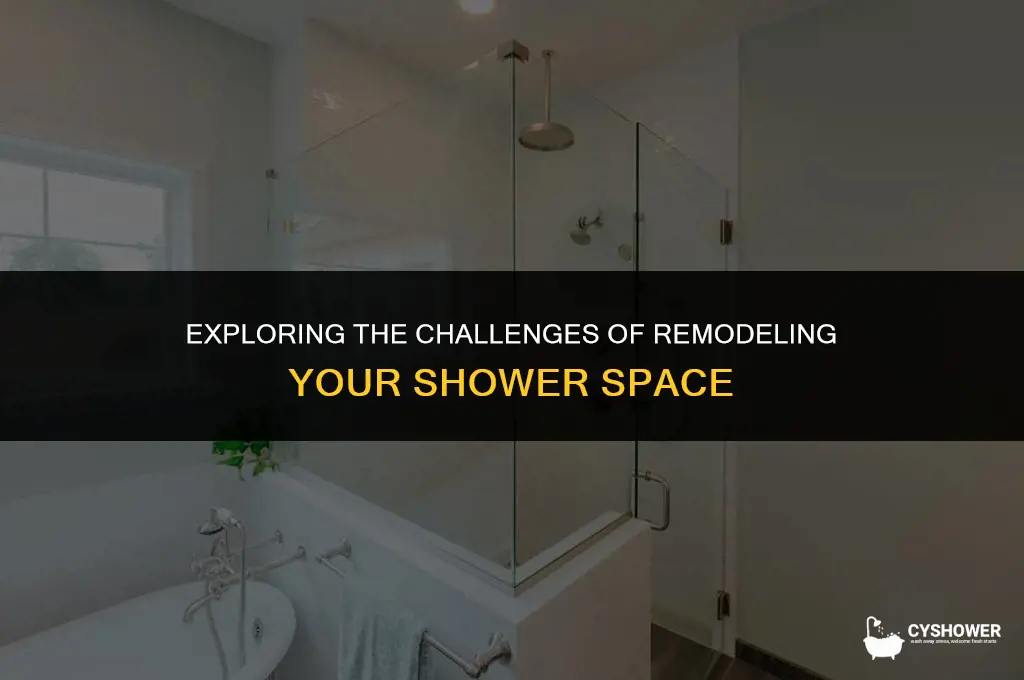 how difficult is remodeling shower