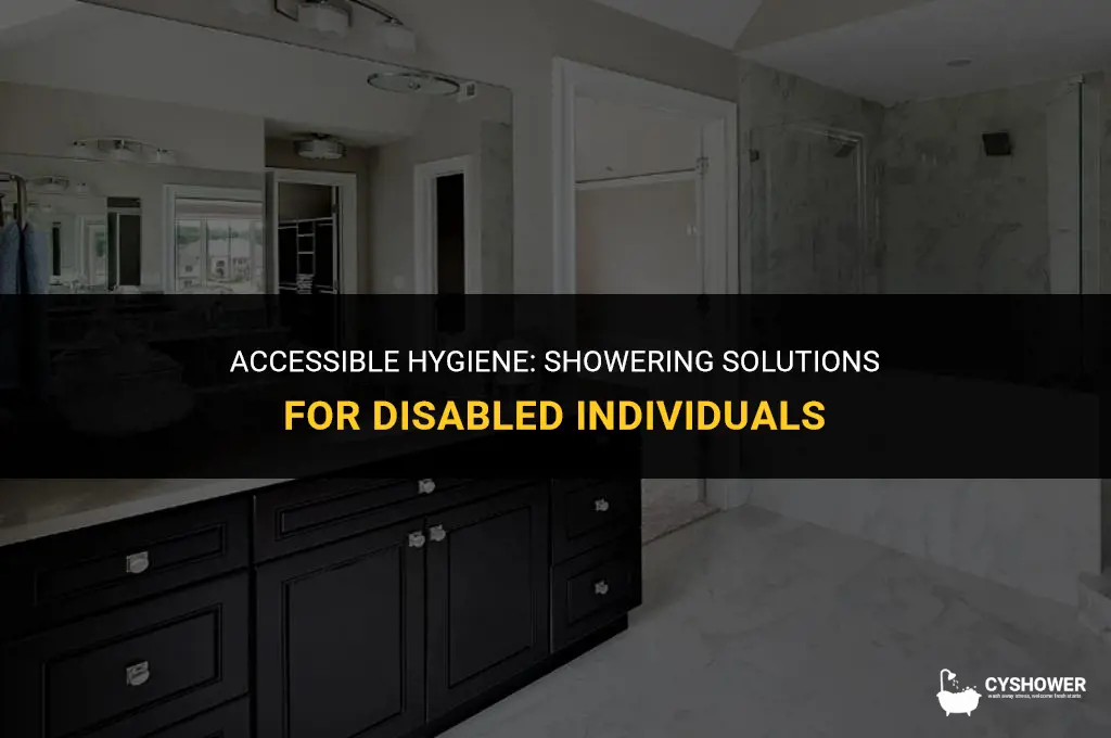 how disabled people shower