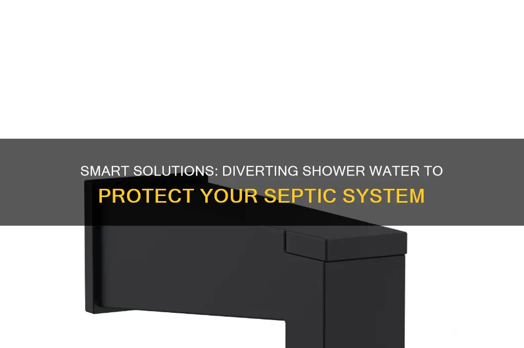 how divert shower water from septic