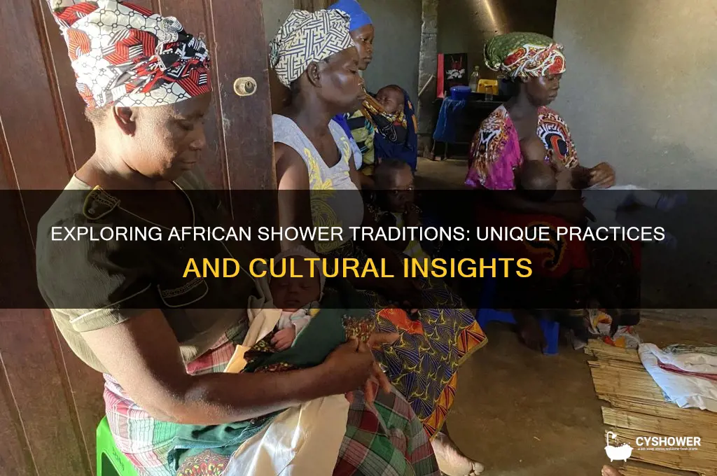 how do african take shower