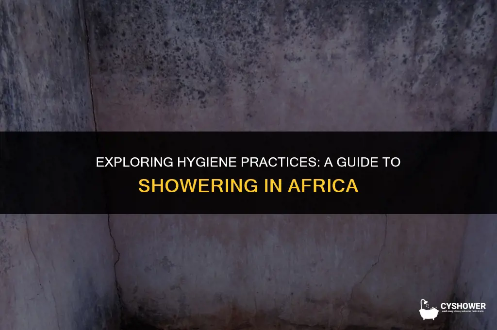 how do africans shower