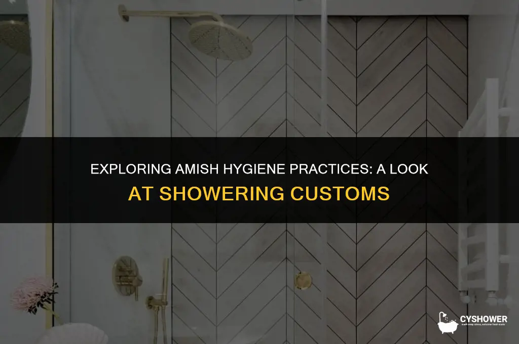how do amish people shower