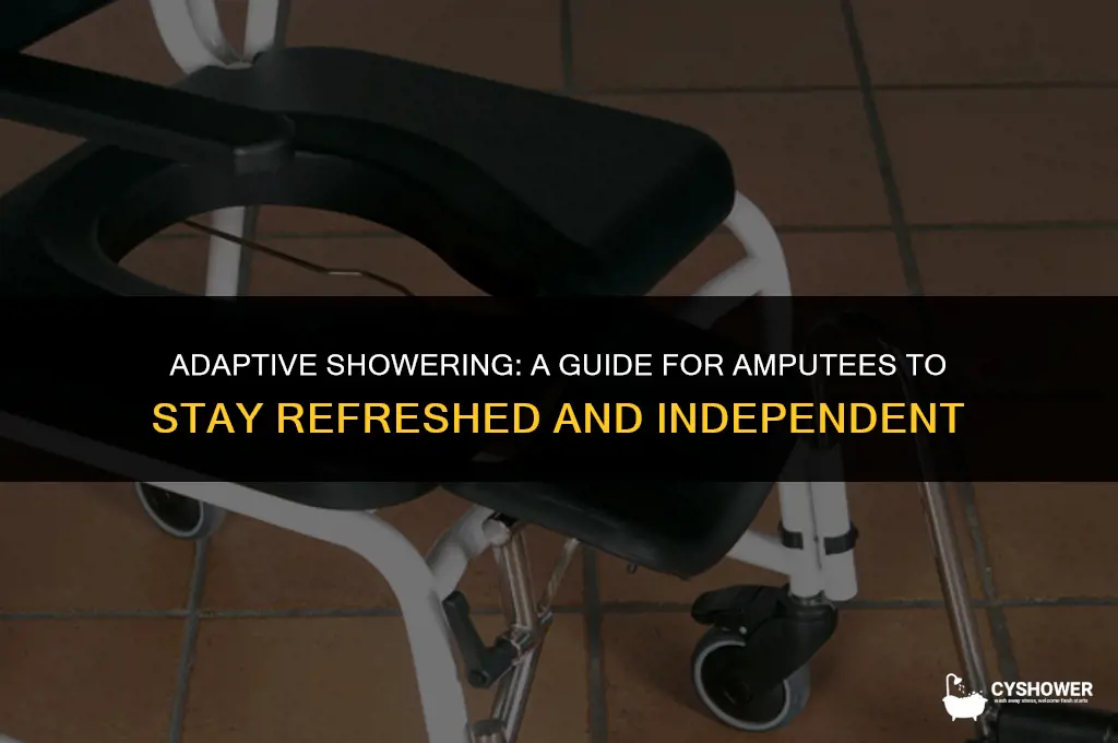 how do amputee shower