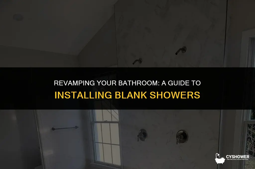 how do blank shower