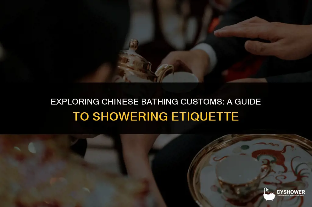 how do chinese shower
