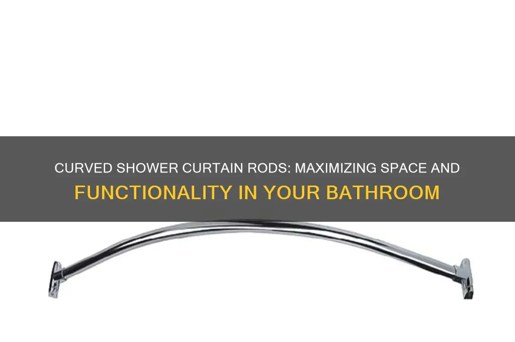 how do curved shower curtain rods work