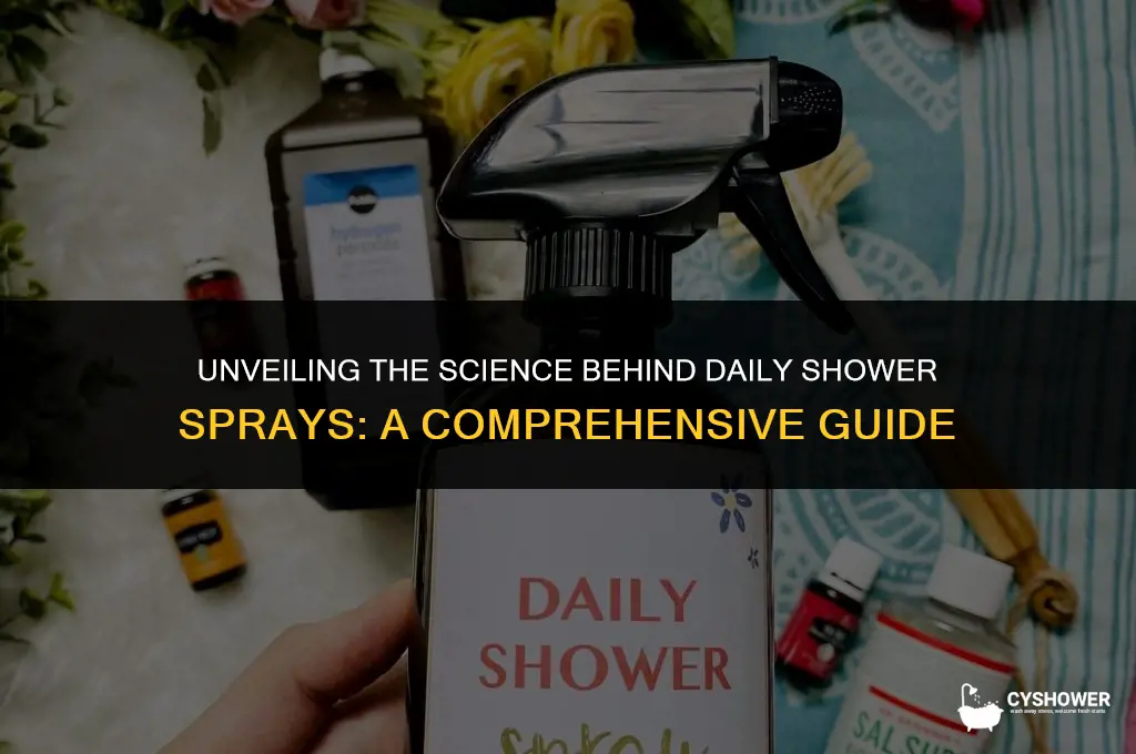 how do daily shower sprays work