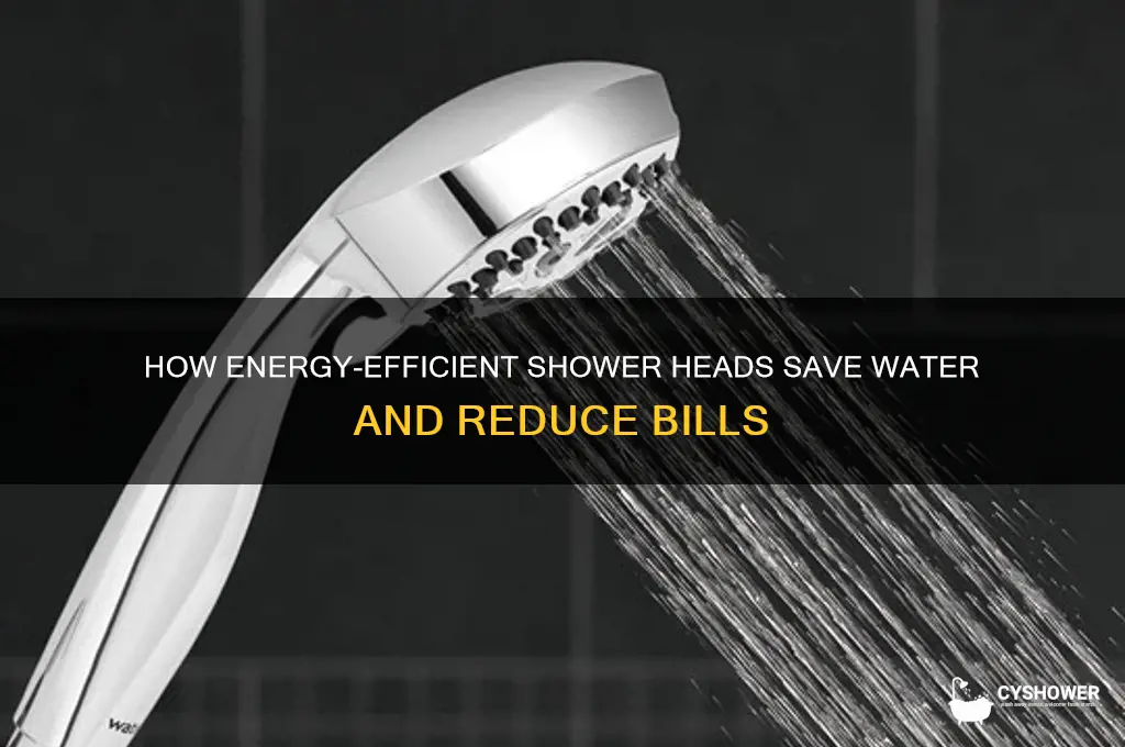 how do energy efficient shower heads work
