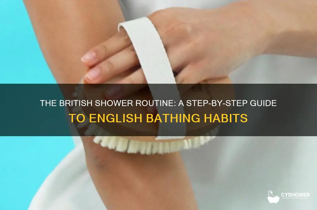 how do english take a shower