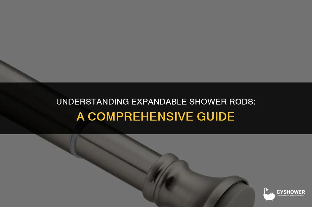 how do expandable shower rods work