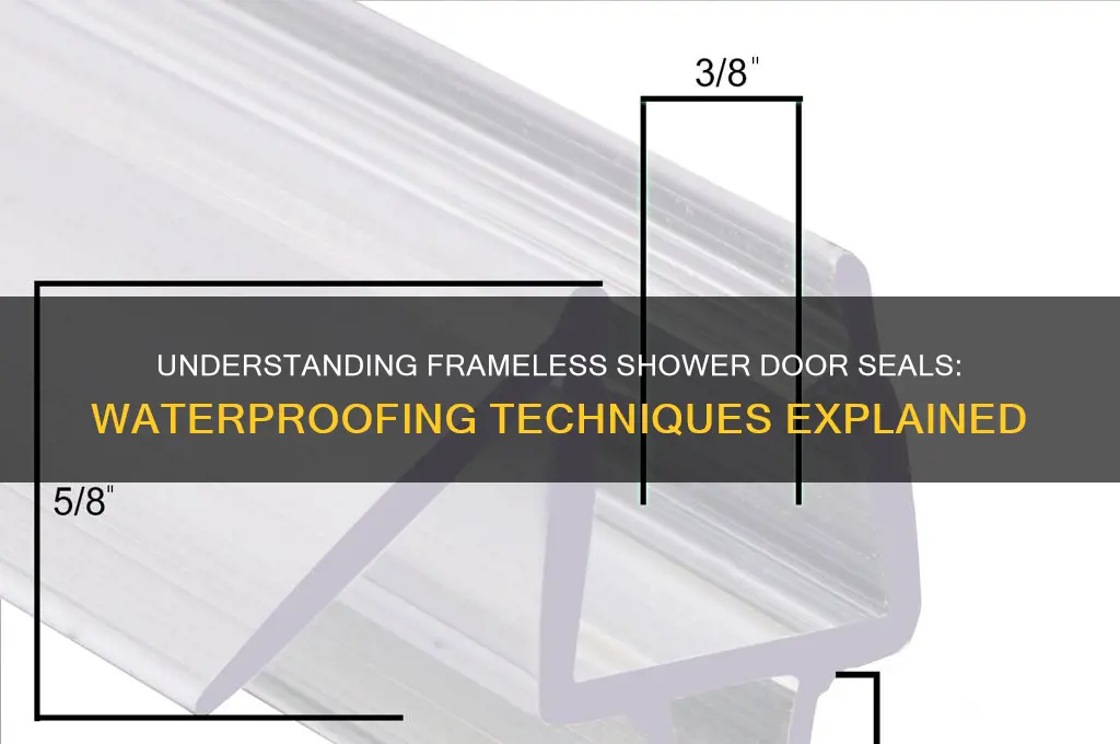how do frameless shower doors seal