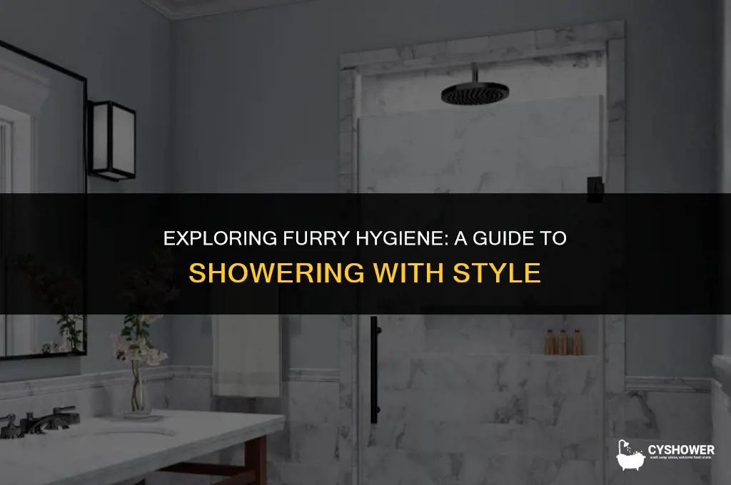 how do furries shower