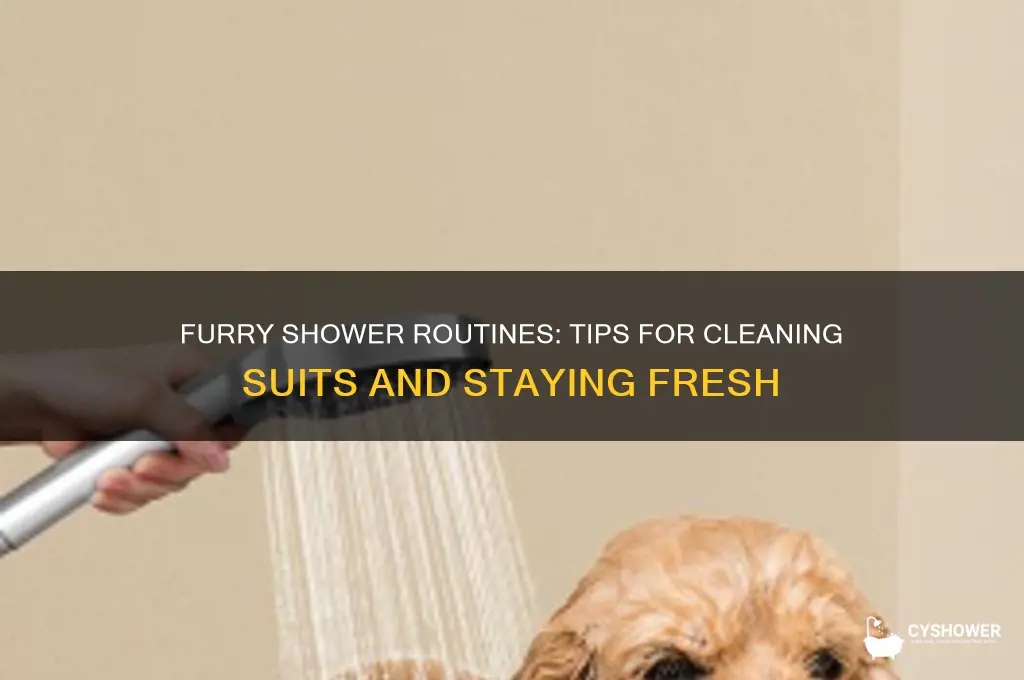how do furries take a shower