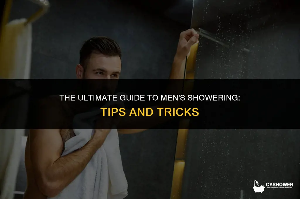 how do guys shower