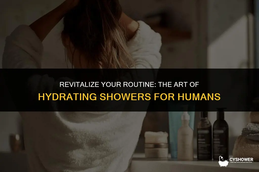 how do humans hydrate shower
