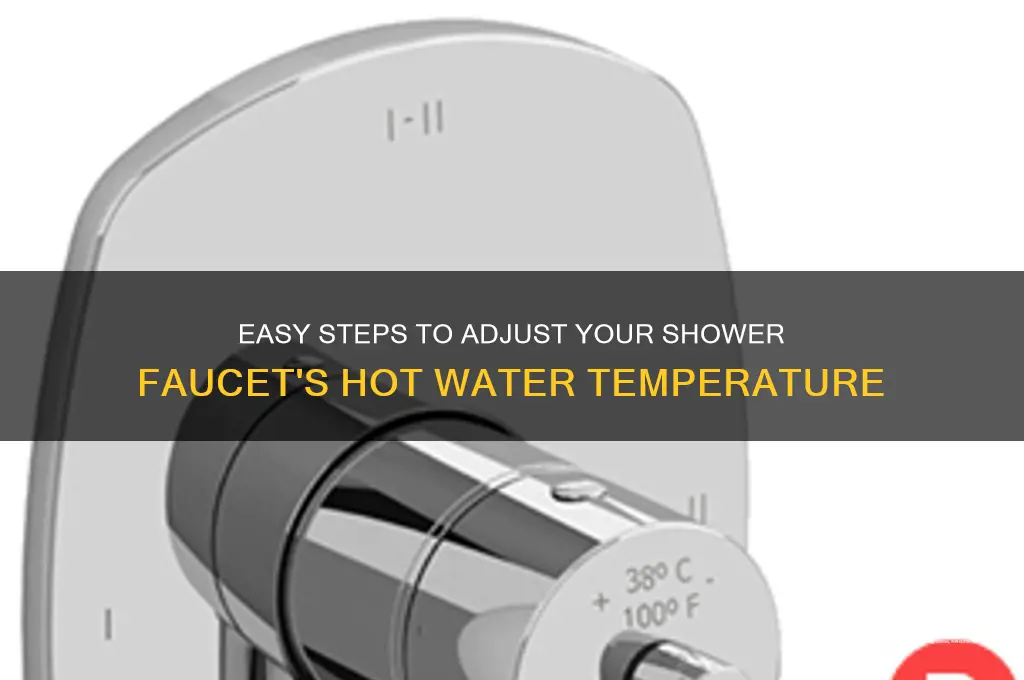 how do i adjust hot water on shower faucet