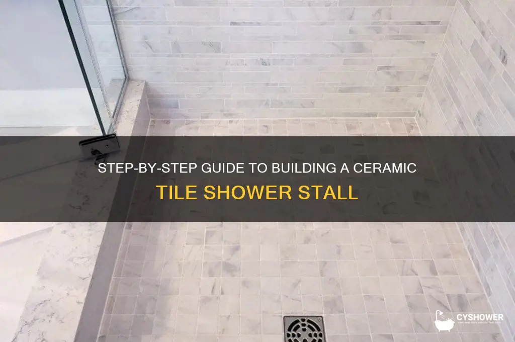 how do i build a ceramic tile shower stall