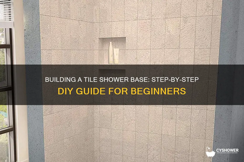 how do i build a tile shower base