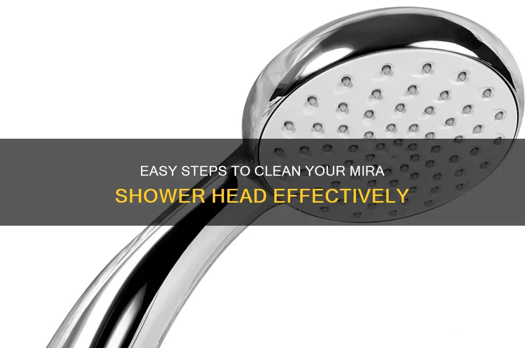 how do i clean a mira shower head