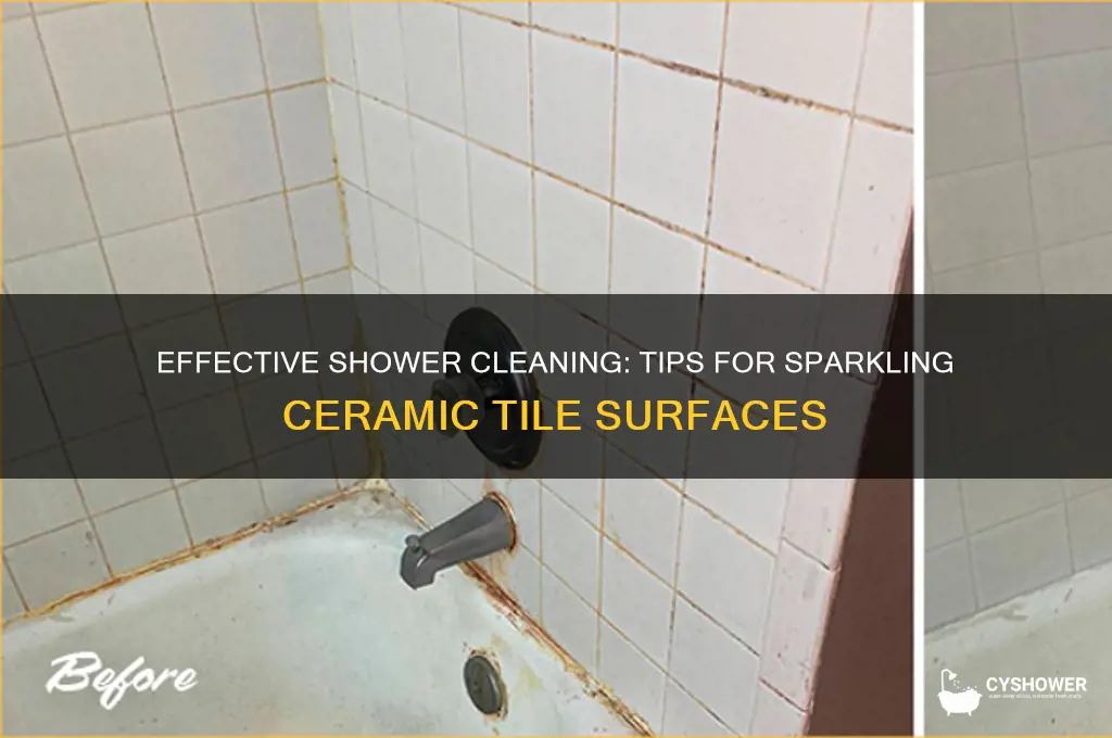 how do i clean ceramic tile in the shower