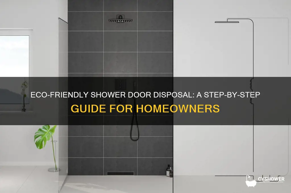 how do i dispose of a shower door