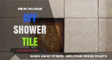 Quick DIY Guide to Reattaching a Fallen Shower Tile Easily