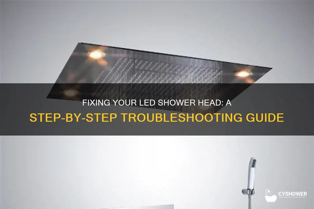 how do i fix an led shower head