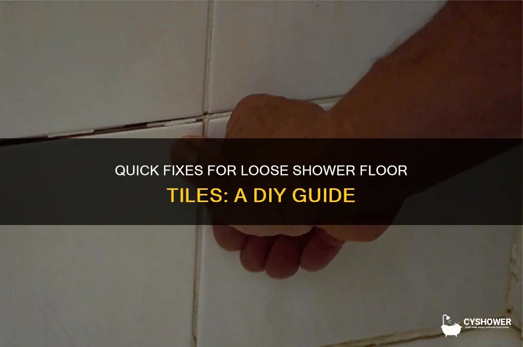 how do i fix loose tiles in my shower floor