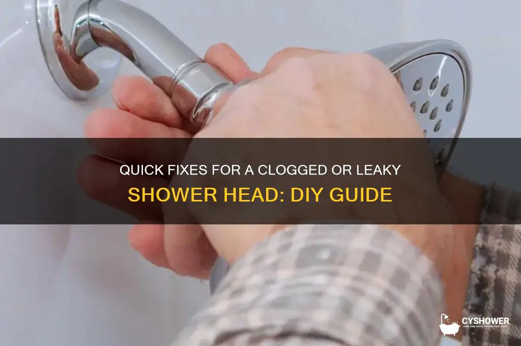how do i fix my shower head