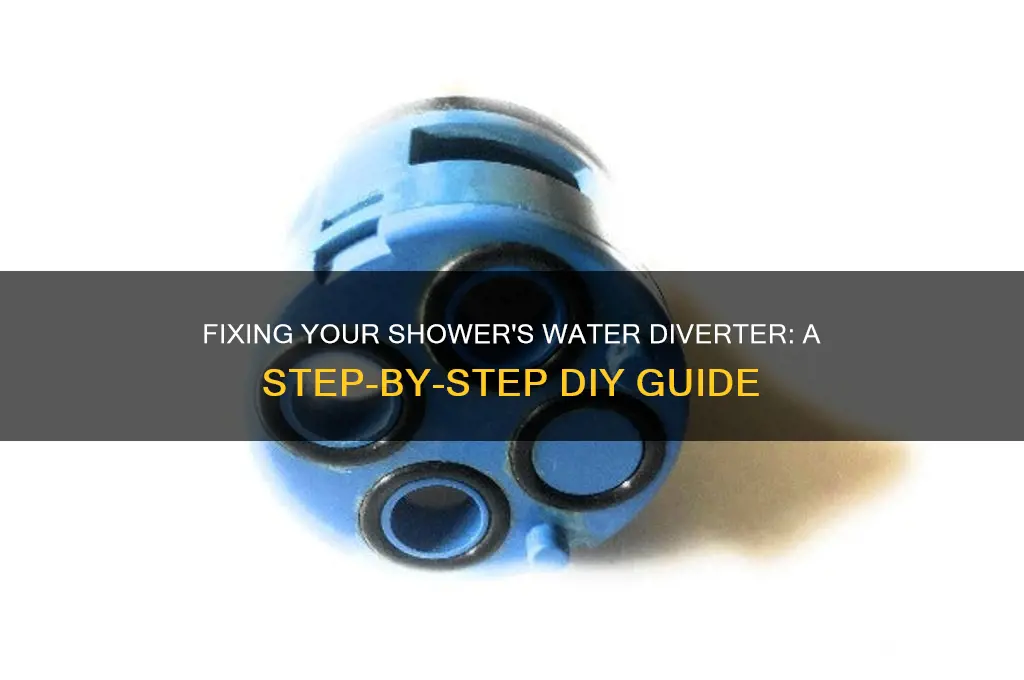 how do i fix the water diverter in my shower