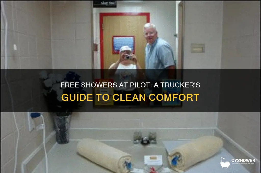 how do i get a free shower at pilot