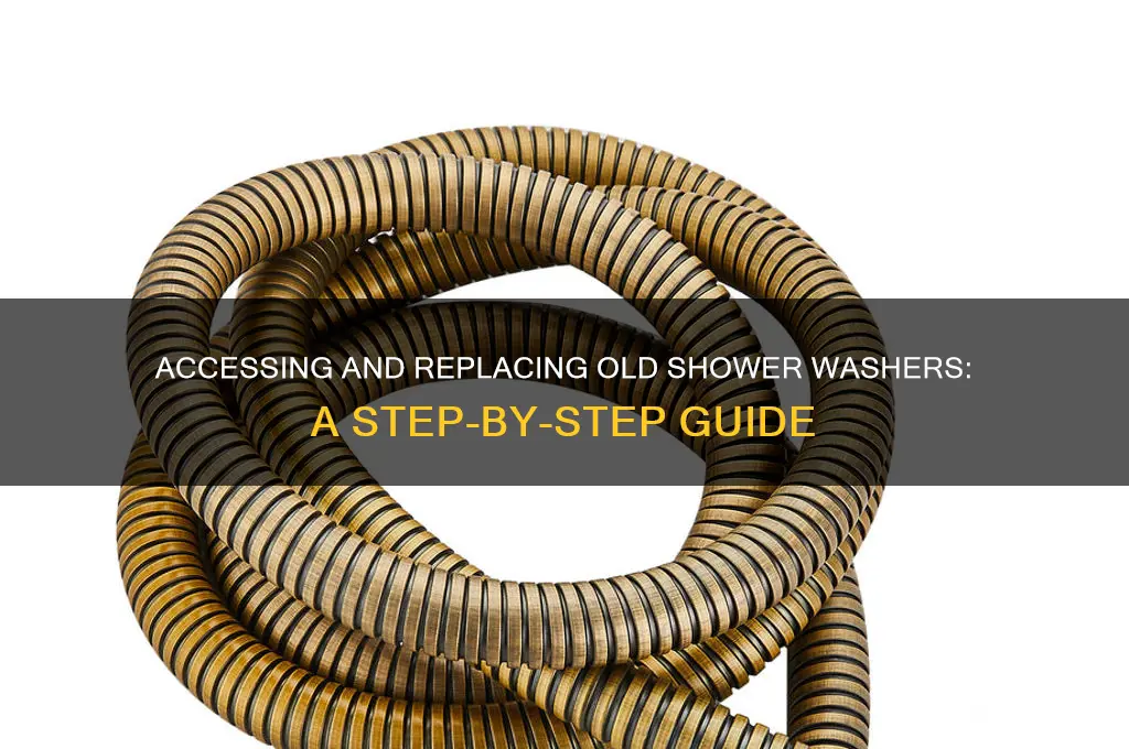 how do i get at the washers in old shower