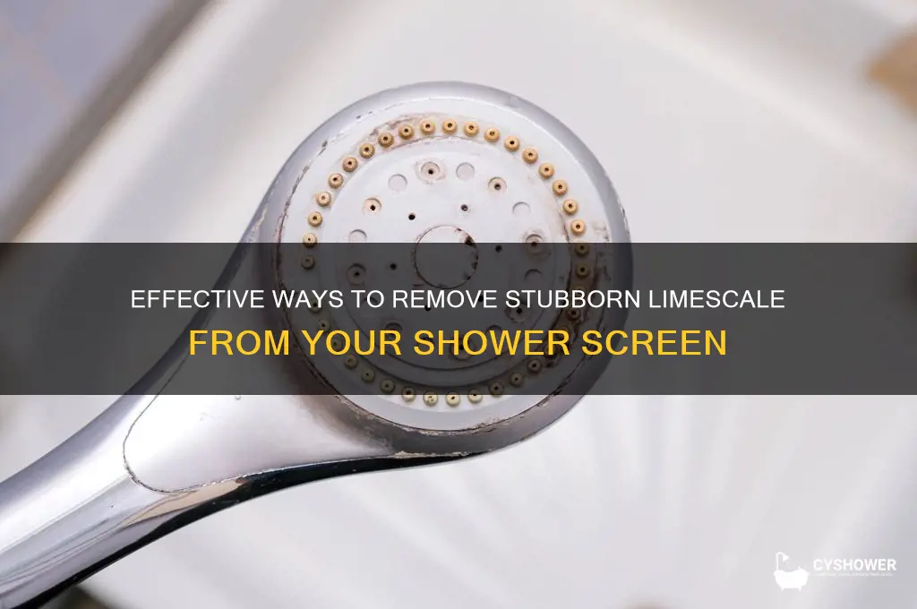 how do i get limescale off my shower screen